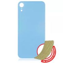 Blue iPhone XR (No Logo / Large Camera Hole) Back Glass With 3M Adhesive