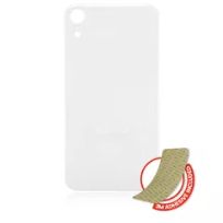 White iPhone XR (No Logo / Large Camera Hole) Back Glass With 3M Adhesive