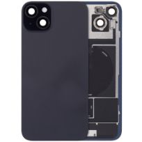 Black Pull iPhone 15 Plus (Used OEM Pull: Grade A) Back Glass With Steel Plate With Wireless NFC Charging MagSafe Magnet & Flashlight Flex