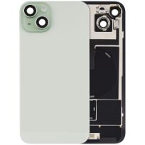 Green iPhone 15 Plus (No Logo) Back Glass With Steel Plate With Wireless NFC Charging MagSafe Magnet & Flashlight Flex