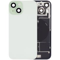 Green iPhone 15 (No Logo) Back Glass With Steel Plate With Wireless NFC Charging MagSafe Magnet & Flashlight Flex