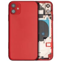 Pull Red iPhone 11 (Used OEM Pull: Grade B) Back Housing W/ Small Components Pre-Installed
