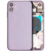 Pull Purple iPhone 11 (Used OEM Pull: Grade C) Back Housing W/ Small Components Pre-Installed