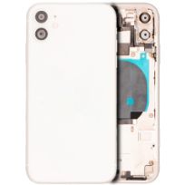 Pull White iPhone 11 (Used OEM Pull: Grade C) Back Housing W/ Small Components Pre-Installed