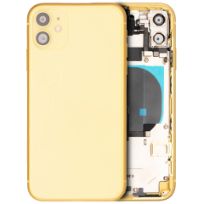 Pull Yellow iPhone 11 (Used OEM Pull: Grade C) Back Housing W/ Small Components Pre-Installed