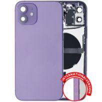 Pull Purple iPhone 12 (International Version) (Used OEM Pull: Grade B) Back Housing W/ Small Components Pre-Installed