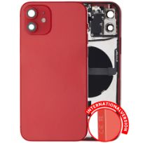 Pull Red iPhone 12 (International Version) (Used OEM Pull: Grade B) Back Housing W/ Small Components Pre-Installed