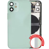 Pull Green iPhone 12 Mini (International Version) (Used OEM Pull: Grade B) Back Housing W/ Small Components Pre-Installed
