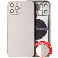 Pull  iPhone 12 Pro (International Version) (Used OEM Pull: Grade B) (Gold) Back Housing W/ Small Components Pre-Installed