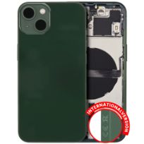 Pull Green iPhone 13 (International Version) (Used OEM Pull: Grade C) Back Housing W/ Small Components Pre-Installed