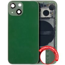 Pull Green iPhone 13 Mini (International Version) (Used OEM Pull: Grade B) Back Housing W/ Small Components Pre-Installed