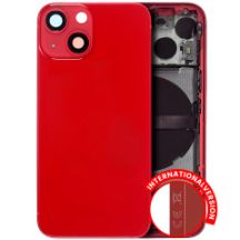 Pull Red iPhone 13 Mini (International Version) (Used OEM Pull: Grade B) Back Housing W/ Small Components Pre-Installed