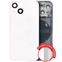 Pull Starlight iPhone 13 Mini (International Version) (Used OEM Pull: Grade C) Back Housing W/ Small Components Pre-Installed
