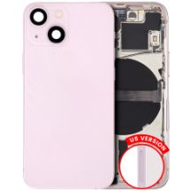 Pull Pink iPhone 13 Mini (US Version) (Used OEM Pull: Grade B) Back Housing W/ Small Components Pre-Installed