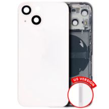 Pull Starlight iPhone 13 Mini (US Version) (Used OEM Pull: Grade B) Back Housing W/ Small Components Pre-Installed