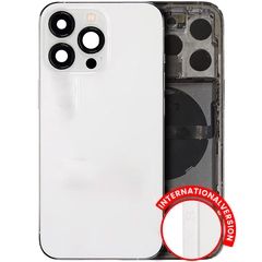 Pull Silver iPhone 13 Pro (International Version) (Used OEM Pull: Grade A) Back Housing W/ Small Components Pre-Installed