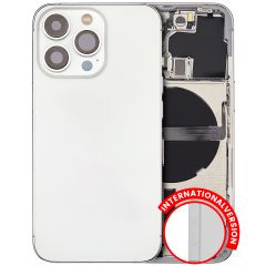 Pull Silver iPhone 13 Pro (International Version) (Used OEM Pull: Grade B) Back Housing W/ Small Components Pre-Installed