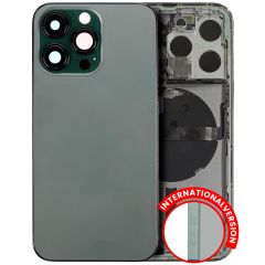 Pull  iPhone 13 Pro (International Version) (Used OEM Pull: Grade C) (Alpine Green) Back Housing W/ Small Components Pre-Installed