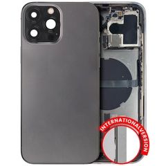 Pull Graphite iPhone 13 Pro Max (International Version) (Used OEM Pull: Grade B) Back Housing W/ Small Components Pre-Installed
