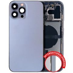 Pull Sierra Blue iPhone 13 Pro Max (International Version) (Used OEM Pull: Grade B) Back Housing W/ Small Components Pre-Installed