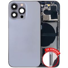 Pull Sierra Blue iPhone 13 Pro (US Version) (Used OEM Pull: Grade C) Back Housing W/ Small Components Pre-Installed