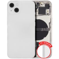 Pull Starlight iPhone 13 (US Version) (Used OEM Pull: Grade B) Back Housing W/ Small Components Pre-Installed