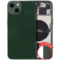 Pull Green iPhone 13 (US Version) (Used OEM Pull: Grade C) Back Housing W/ Small Components Pre-Installed