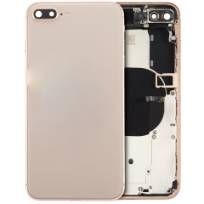 Pull Gold iPhone 8 Plus (Used OEM Pull: Grade A) Back Housing W/ Small Components Pre-Installed