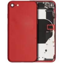 Pull Red iPhone 8 (Used OEM Pull: Grade A) Back Housing W/ Small Components Pre-Installed