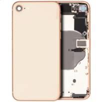 Pull Gold iPhone 8 (Used OEM Pull: Grade C) Back Housing W/ Small Components Pre-Installed