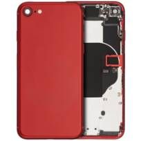 Pull Red iPhone 8 (Used OEM Pull: Grade C) Back Housing W/ Small Components Pre-Installed