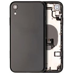 Pull Black iPhone XR (Used OEM Pull: Grade A) (Black) Back Housing W/ Small Components Pre-Installed
