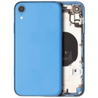 Pull Blue iPhone XR (Used OEM Pull: Grade B) Back Housing W/ Small Components Pre-Installed
