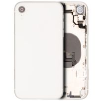 Pull White iPhone XR (Used OEM Pull: Grade B) Back Housing W/ Small Components Pre-Installed
