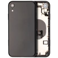 Pull Black iPhone XR (Used OEM Pull: Grade C) (Black) Back Housing W/ Small Components Pre-Installed