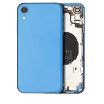 Pull Blue iPhone XR (Used OEM Pull: Grade C) Back Housing W/ Small Components Pre-Installed