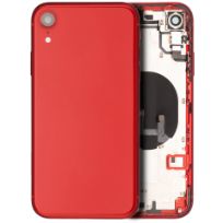 Pull Red iPhone XR (Used OEM Pull: Grade C) Back Housing W/ Small Components Pre-Installed
