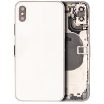 Pull Silver iPhone XS (Used OEM Pull: Grade C) Back Housing W/ Small Components Pre-Installed