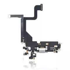 Silver Premium iPhone 13 Pro Charging Port Flex Cable