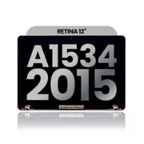 Pull Space Gray MacBook Retina 12" (A1534 / Early 2015) (Used OEM Pull: Grade New) Complete LCD Display Assembly