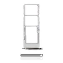 Silver Motorola Moto G7 (XT1962 / 2019) / G7 Plus (XT1965-2 / 2019) Dual Sim Card Tray
