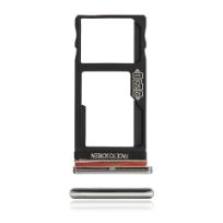 Silver Motorola One Fusion Plus (XT2067 / 2020) Dual Sim Card Tray