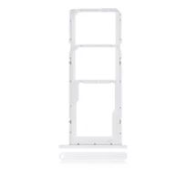 White Samsung Galaxy A02S (A025 / 2020) / A03 (A035 / 2021) Dual Sim Card Tray