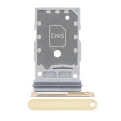 Dual Sim Card Tray Compatible For Samsung Galaxy S24 5G / S24 Plus 5G (Amber Yellow)  