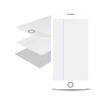 White iPhone 8 Plus Glass with Frame / OCA / Polarizer Pre-Installed