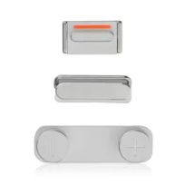 Silver iPhone 5S / SE (2016) Hard Buttons Set (Power / Volume / Vibrator)