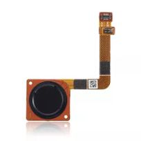 Ceramic Black Motorola Moto G7 (XT1962 / 2019) Home Button With Fingerprint Sensor Flex Cable