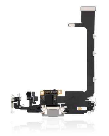 White Premium iPhone 11 Pro Max Charging Port Flex Cable With IC 