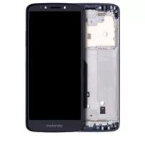 Indigo Motorola Moto G6 Play (XT1922 / 2018) / G6 Forge (XT1922-6 / XT1922-7 / XT1922-9 / 2018) (US Version) (Genuine OEM) (Deep Indigo) LCD Assembly With Frame