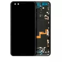 Pull Just Black Google Pixel 3 (Used OEM Pull: Grade B/C) LCD Assembly With Frame